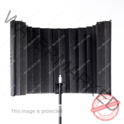 Flexi Screen Guard Isolator Microphone Panel Black